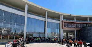 Kalp sağlığı için pedal çevirdiler