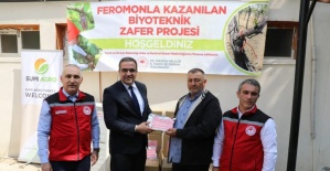 Manisalı çiftçilere salkım güvesine karşı biyolojik destek