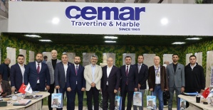 MÜSİAD İzmir’den Marble Fuarı’nda Cemar Mermer’e ziyaret