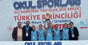 Ahmetli Gazi Ortaokulu’nun Yıldız Kızları Türkiye ikincisi oldu