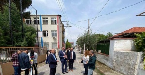 Kaymakam Dalak öğrencilerle arazi ölçümü yaptı