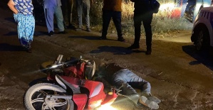 Motosiklet park halindeki motosiklete çarptı: 1 ağır yaralı