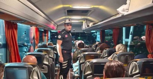 Otobüslerde emniyet kemeri denetimi yapıldı