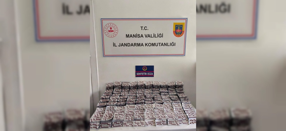 Manisa’da 19 bin 376 sentetik hap ele geçirildi