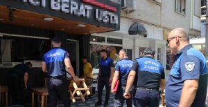 Turgutlu Zabıtasından kaldırım işgali denetimi