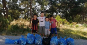 Yangın sonrası miniklerden örnek davranış