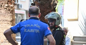 Manisa’da yaya yollarında motosiklet denetimi