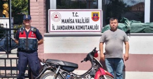 Manisalı vatandaş, motosikletine 5 buçuk yıl sonra kavuştu
