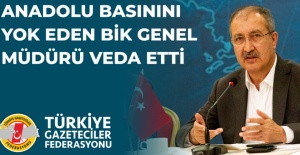 Anadolu basınını yok eden BİK genel müdürü veda etti