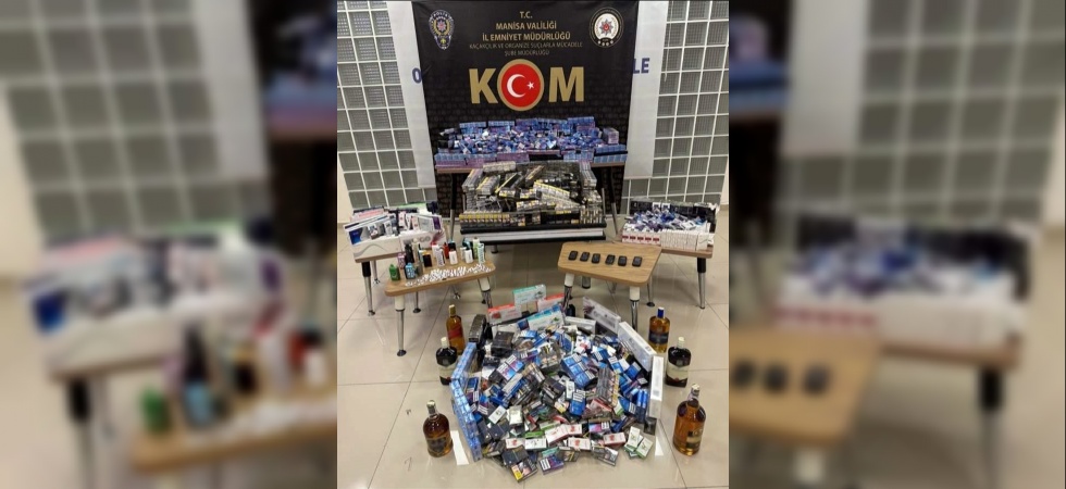 Manisa’da 4 bin 600 paket kaçak sigara yakalandı