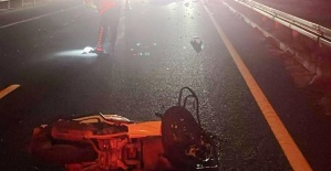 Manisa’da devrilen motosikletin sürücüsü hayatını kaybetti