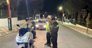 Manisa’da motosiklet sürücülerine denetim