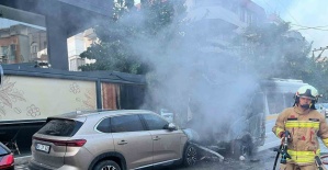 Öğrenci servisi yandı: 13 çocuk son anda kurtarıldı