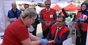 Salihli’den Kızılay’a rekor kan bağışı