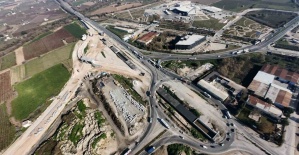 Gediz Kavşağında çalışmalar hız kesmeden devam ediyor