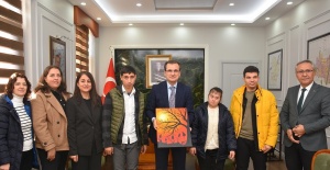 Kaymakam Güldoğan, Özel Eğitim öğrencilerini makamında ağırladı