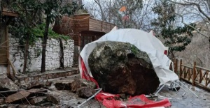 DARKALE MAHALLESİ’NDE HEYELAN PANİĞİ: CAN KAYBI YAŞANMADI