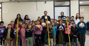 Okullara spor malzemesi desteği