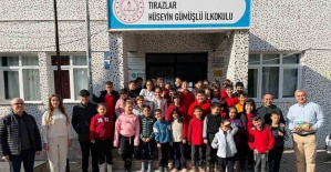 Tırazlar Hüseyin Gümüşlü İlkokulu’nda yazar-öğrenci buluşması