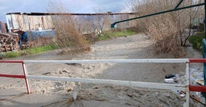 Bakırçay taştı, Soma’da sokaklar sular altında kaldı
