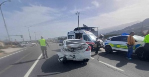 Manisa’da iki otomobil çarpıştı: 2’si çocuk 5 yaralı