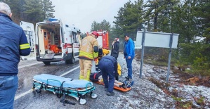 Manisa’da trafik kazası: 2 yaralı