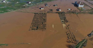 Salihli’de felaketin boyutu havadan görüntülendi
