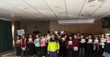 Jandarma trafik timinden öğrencilere eğitim