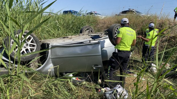 Alaşehir'de trafik kazası 5 yaralı